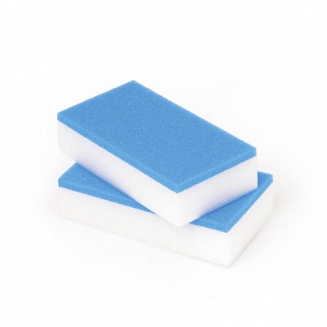 Губка-ластик 2 в 1 PATERRA меламин, поролон, 2 шт, 65х120 мм, сырье премиум-класса - Вид 1